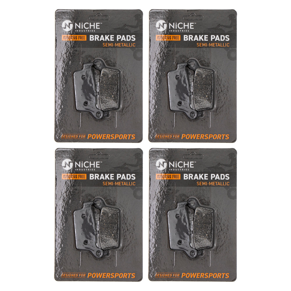 Rear Brake Pads Kit Semi-Metallic 4-Pack for zOTHER Yamaha Suzuki Kawasaki Honda YZF NICHE 519-KPA2369D