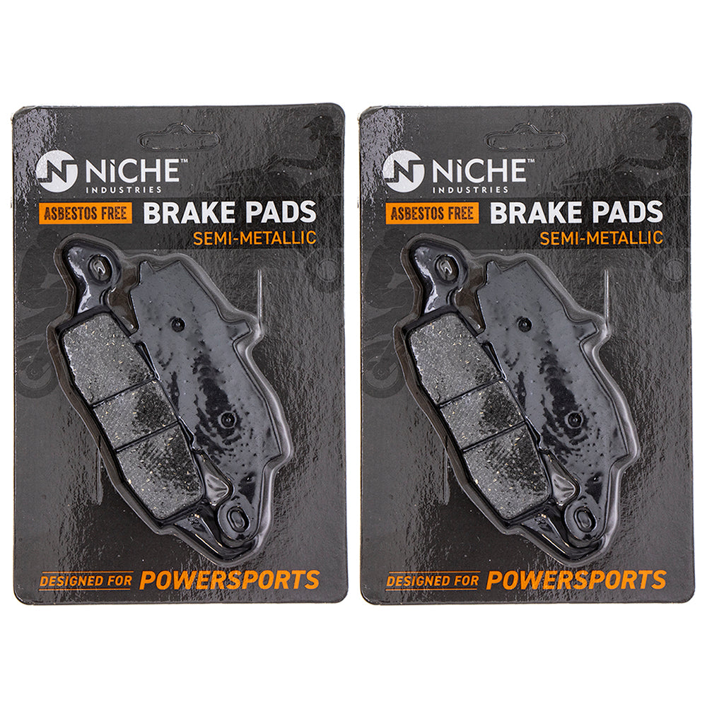 Semi-Metallic Brake Pad Set (Front & Rear) 2-Pack for zOTHER Suzuki Kawasaki ZR7S Z750S NICHE 519-KPA2360D