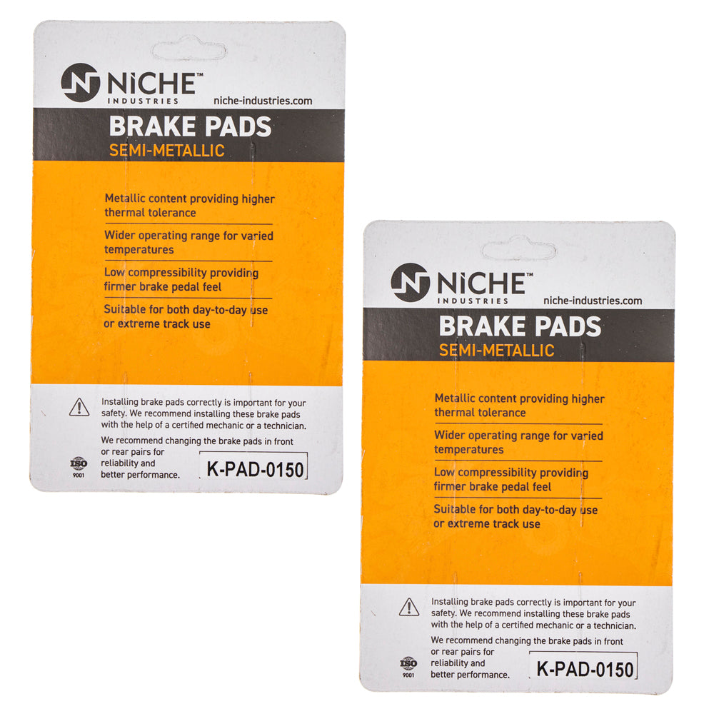 NICHE 519-KPA2372D Brake Pad Set 2-Pack for zOTHER Honda Expert