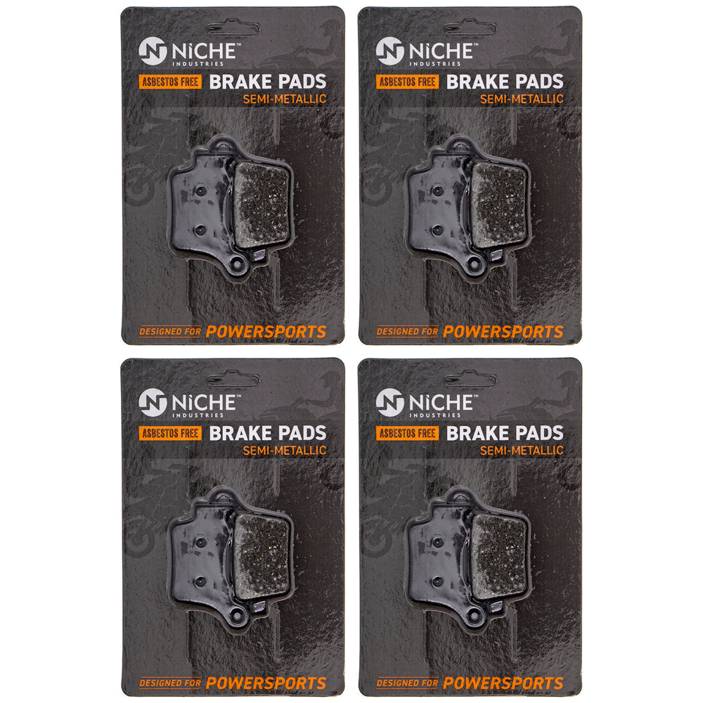 Rear Brake Pads Kit Semi-Metallic 4-Pack for zOTHER KTM BMW 560 540 530 525 54813090300 NICHE 519-KPA2377D