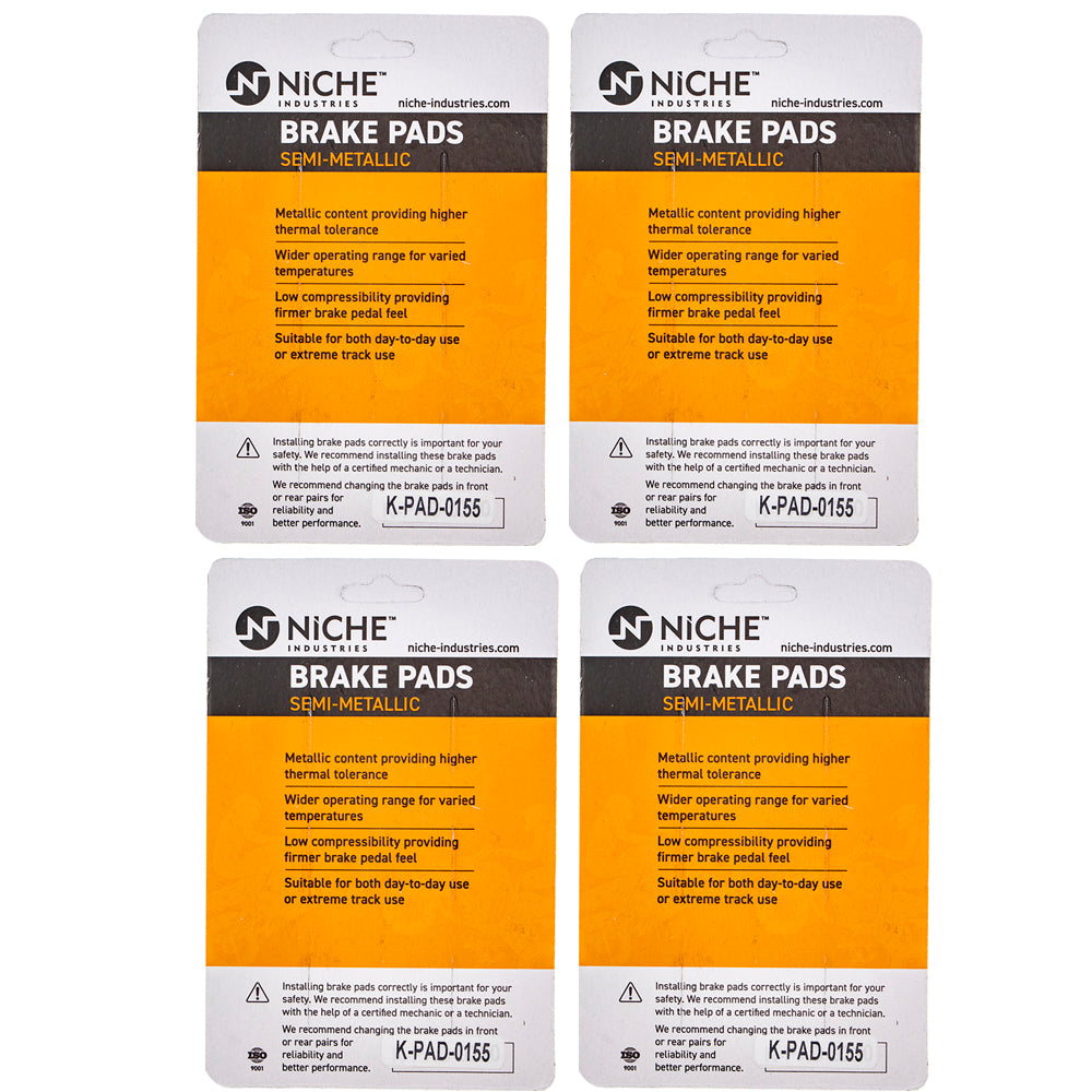 NICHE 519-KPA2377D Brake Pad Set 4-Pack for zOTHER KTM BMW TX300