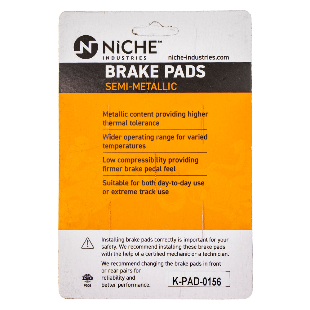 NICHE 519-KPA2378D Semi-Metallic Brake Pads for zOTHER Suzuki