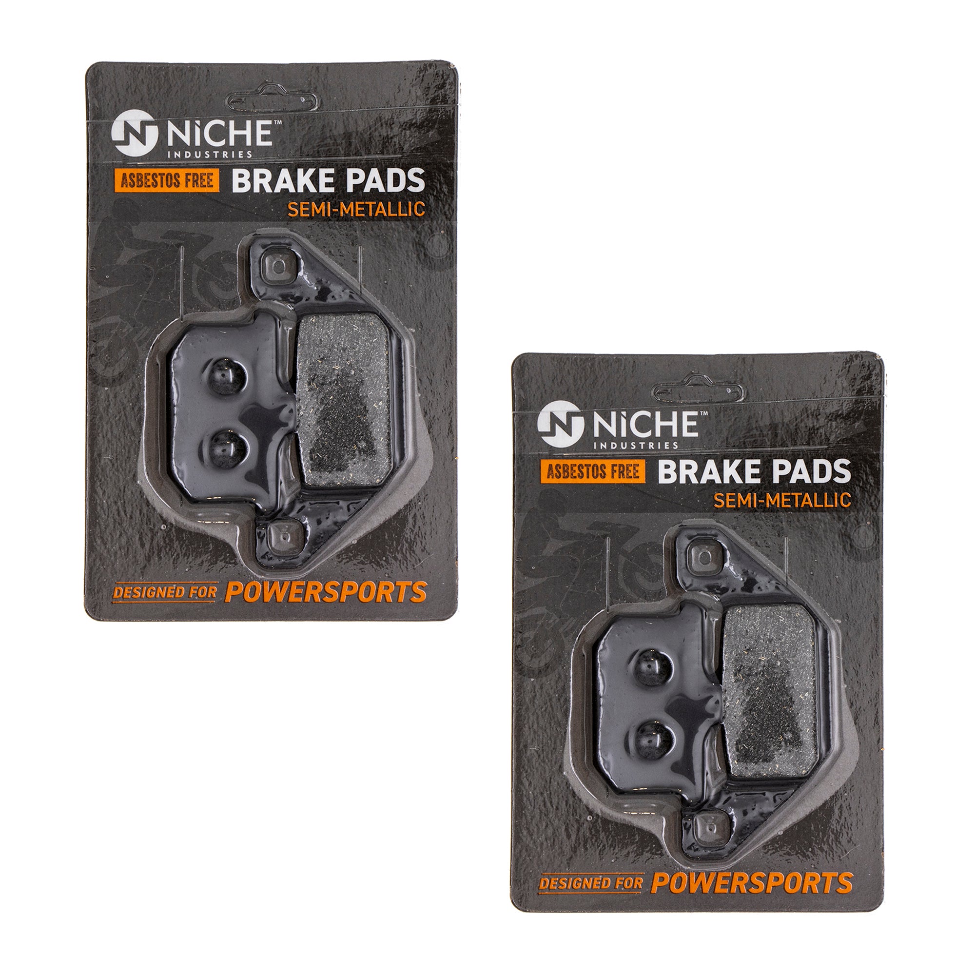 Semi-Metallic Brake Pad Set (Front & Rear) 2-Pack for zOTHER Kawasaki Vulcan Voyager Ninja NICHE 519-KPA2382D