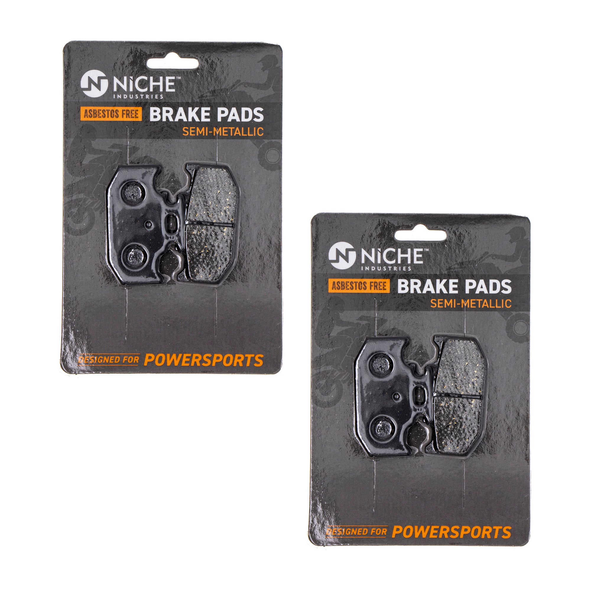 Rear Brake Pads Kit Semi-Metallic 2-Pack for zOTHER Yamaha Suzuki Kawasaki RM125 KX500 NICHE 519-KPA2384D