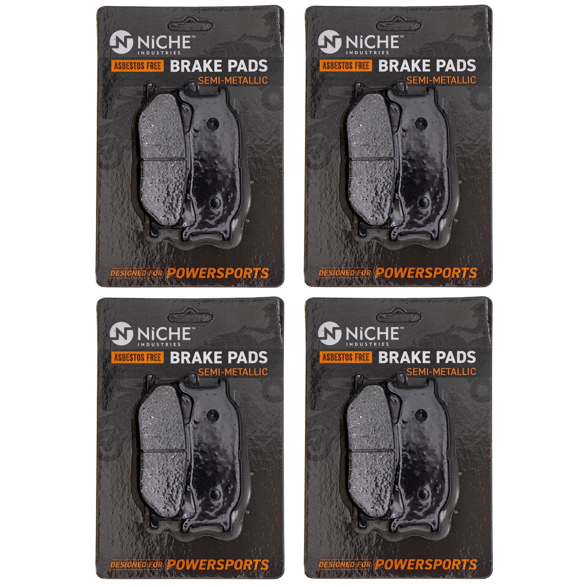 Front Semi-Metallic Brake Set 4-Pack for zOTHER Yamaha Virago V Stryker SR400 NICHE 519-KPA2385D