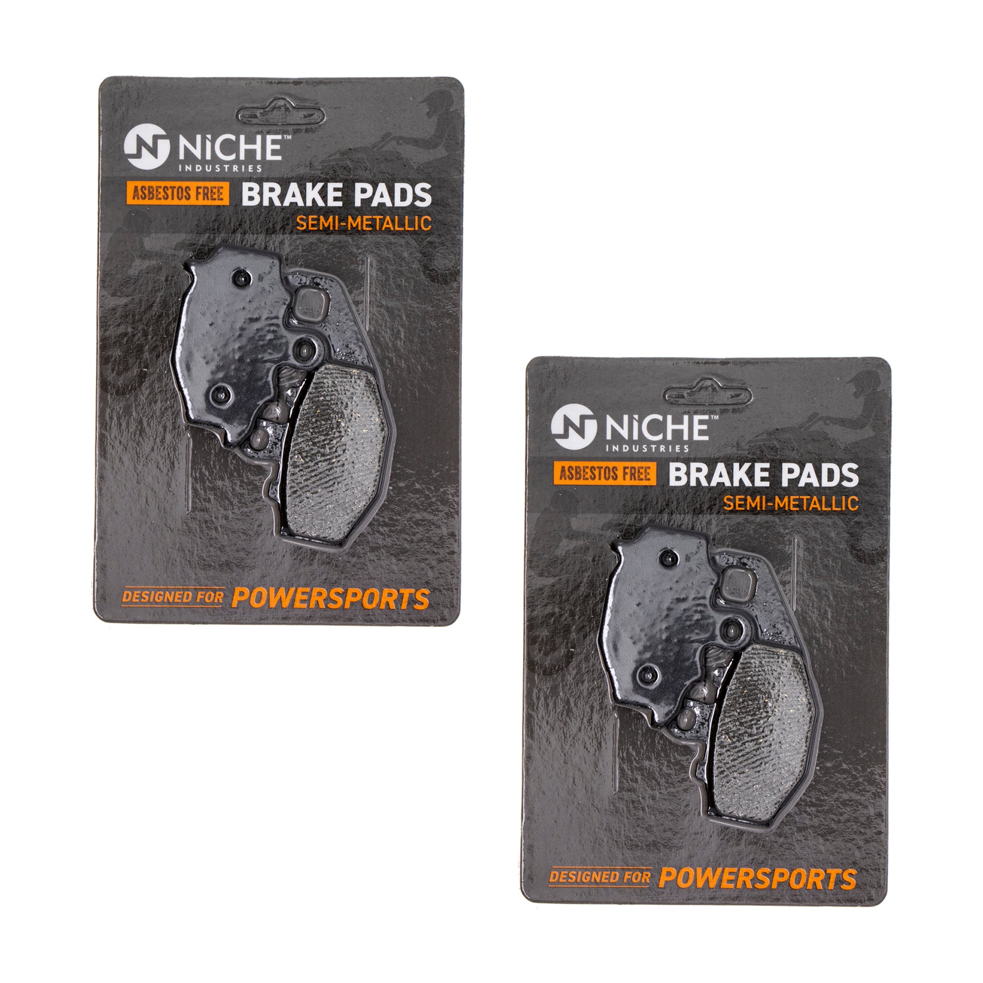 Rear Brake Pads Kit Semi-Metallic 2-Pack for Kawasaki ZZR600 Z750S Z1000 Versys 43082-1213 NICHE 519-KPA2389D