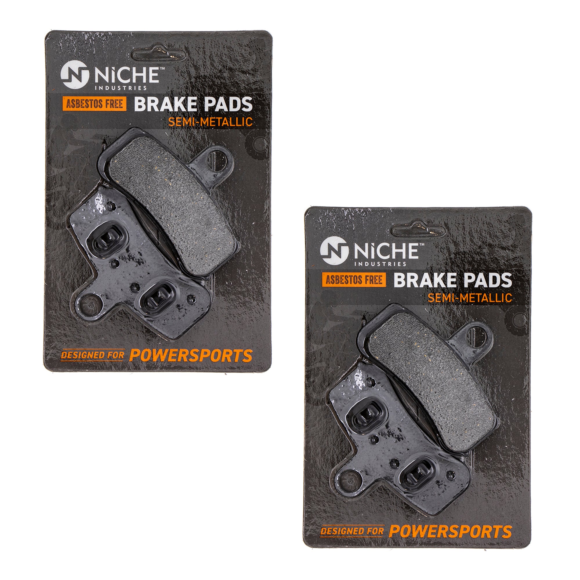 Semi-Metallic Brake Pad Set (Front Only) 2-Pack for Harley Davidson Softail Rocker Night NICHE 519-KPA2380D
