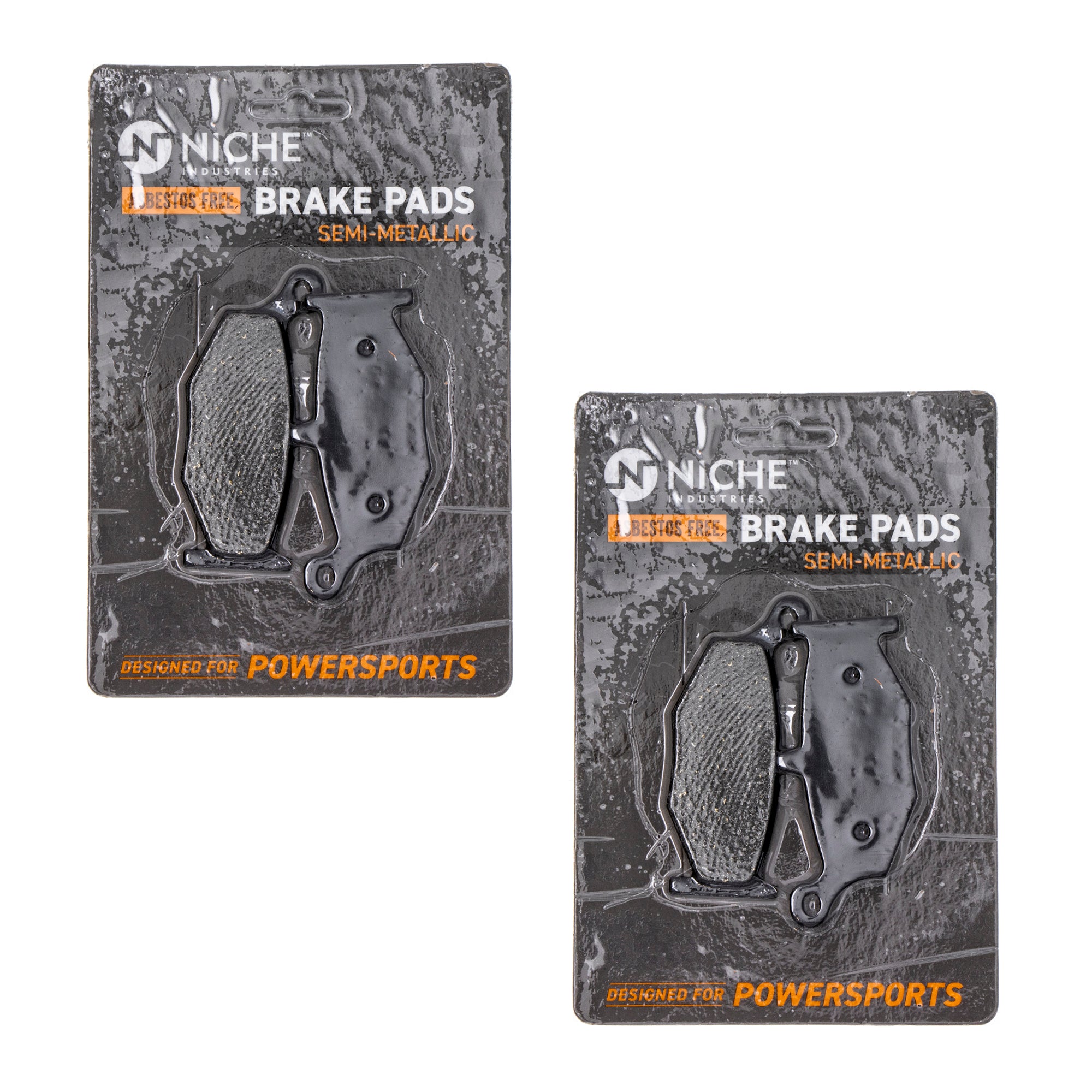 Rear Brake Pads Kit Semi-Metallic 2-Pack for Suzuki Vstrom Hayabusa GSXR750 GSXR600 NICHE 519-KPA2398D