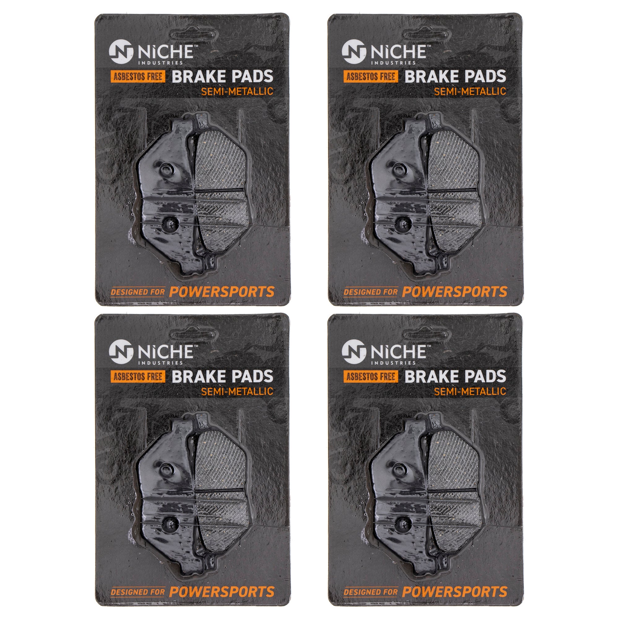 Rear Brake Pads Kit Semi-Metallic 4-Pack for zOTHER Yamaha Vmax V Super Stryker NICHE 519-KPA2399D