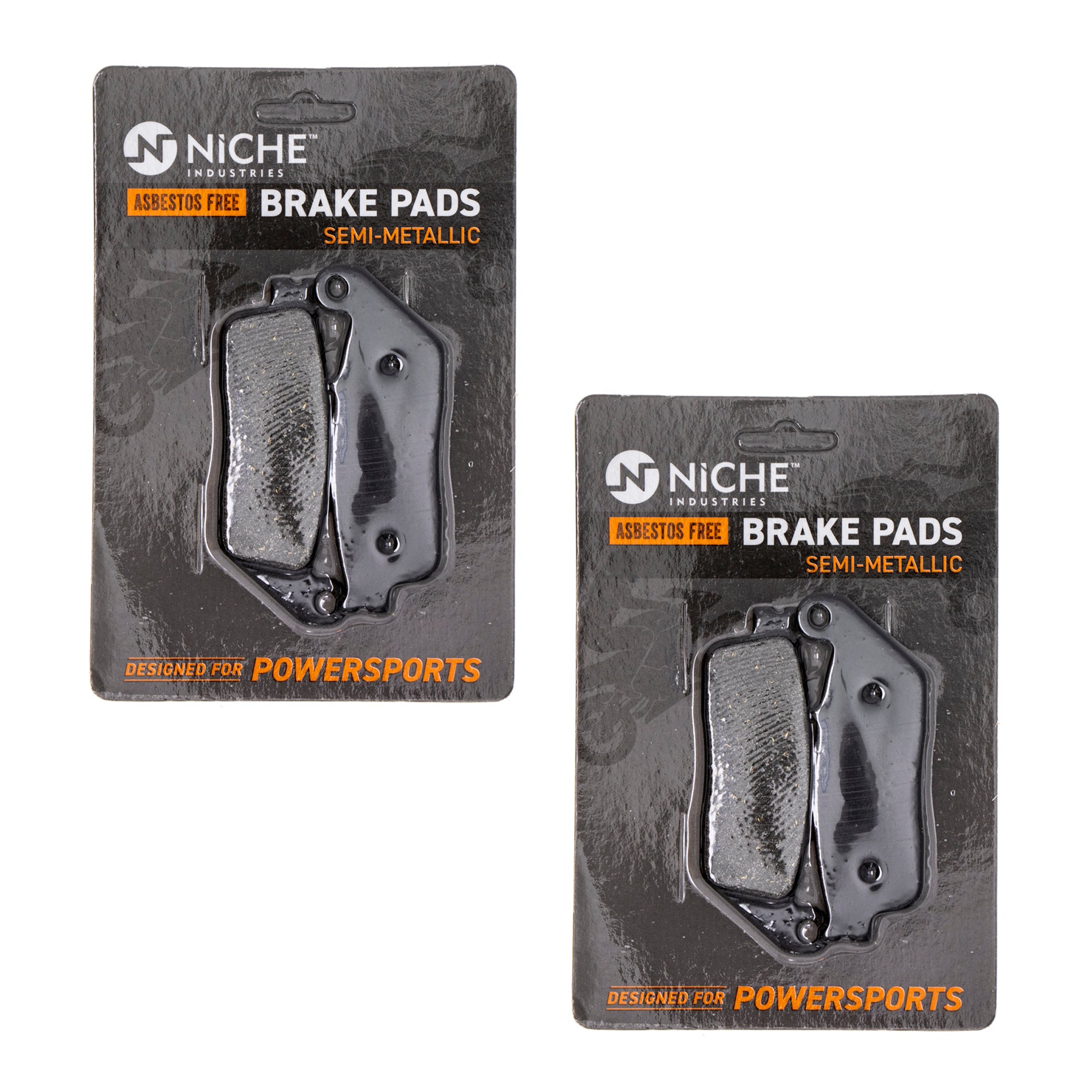 Semi-Metallic Brake Pad Set (Front & Rear) 2-Pack for zOTHER Suzuki Kawasaki Honda BMW NICHE 519-KPA2391D