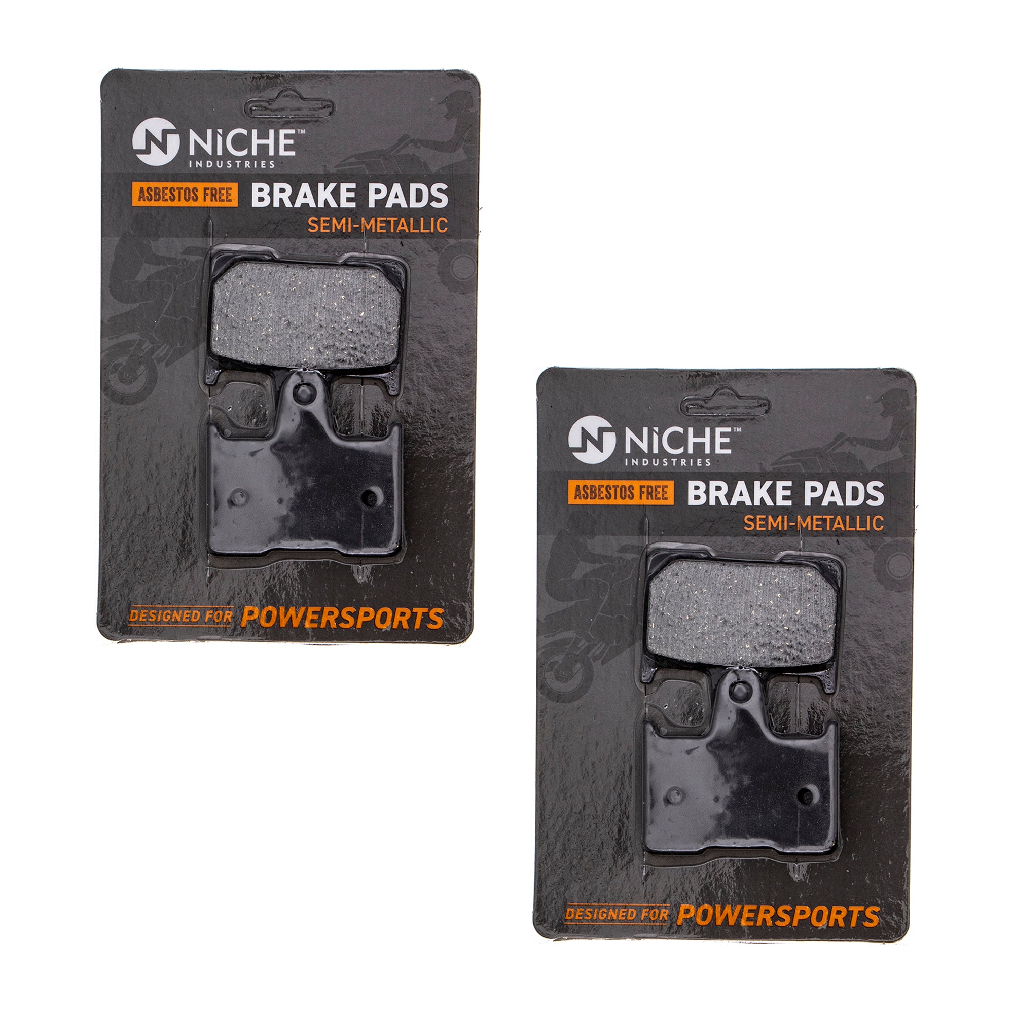 Rear Brake Pads Kit Semi-Metallic 2-Pack for zOTHER Suzuki Kawasaki Honda Harley Davidson NICHE 519-KPA2302D