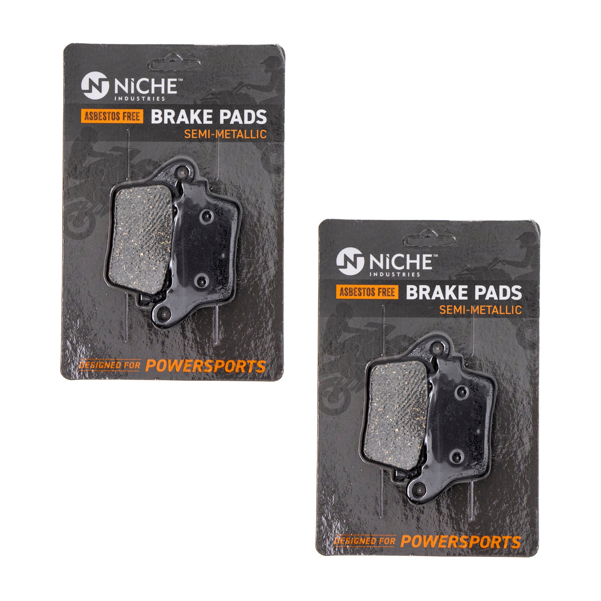 Rear eSemi-Metallic Brake Pad Set 2-Pack for zOTHER Yamaha Suzuki Kawasaki Honda YZF Ninja NICHE 519-KPA2303D