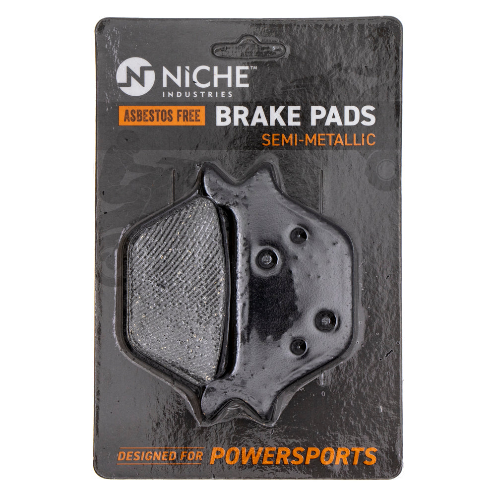 Rear Semi-Metallic Brake Pad Set for Harley Davidson Sportster Softail Night Heritage NICHE 519-KPA2305D