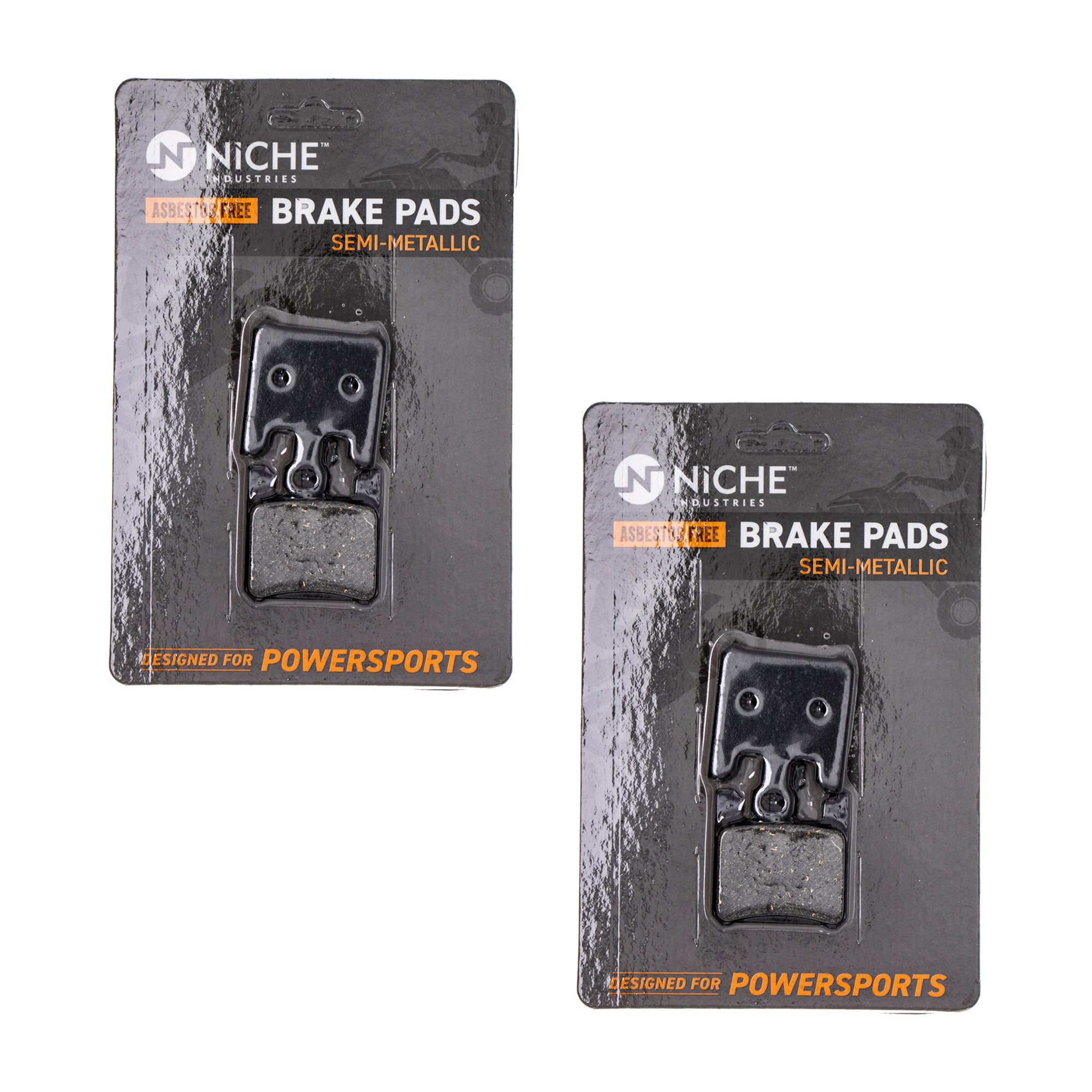Front Semi-Metallic Brake Pad Set 2-Pack for zOTHER Suzuki Kawasaki Vulcan Ninja GSXR1000 NICHE 519-KPA2307D