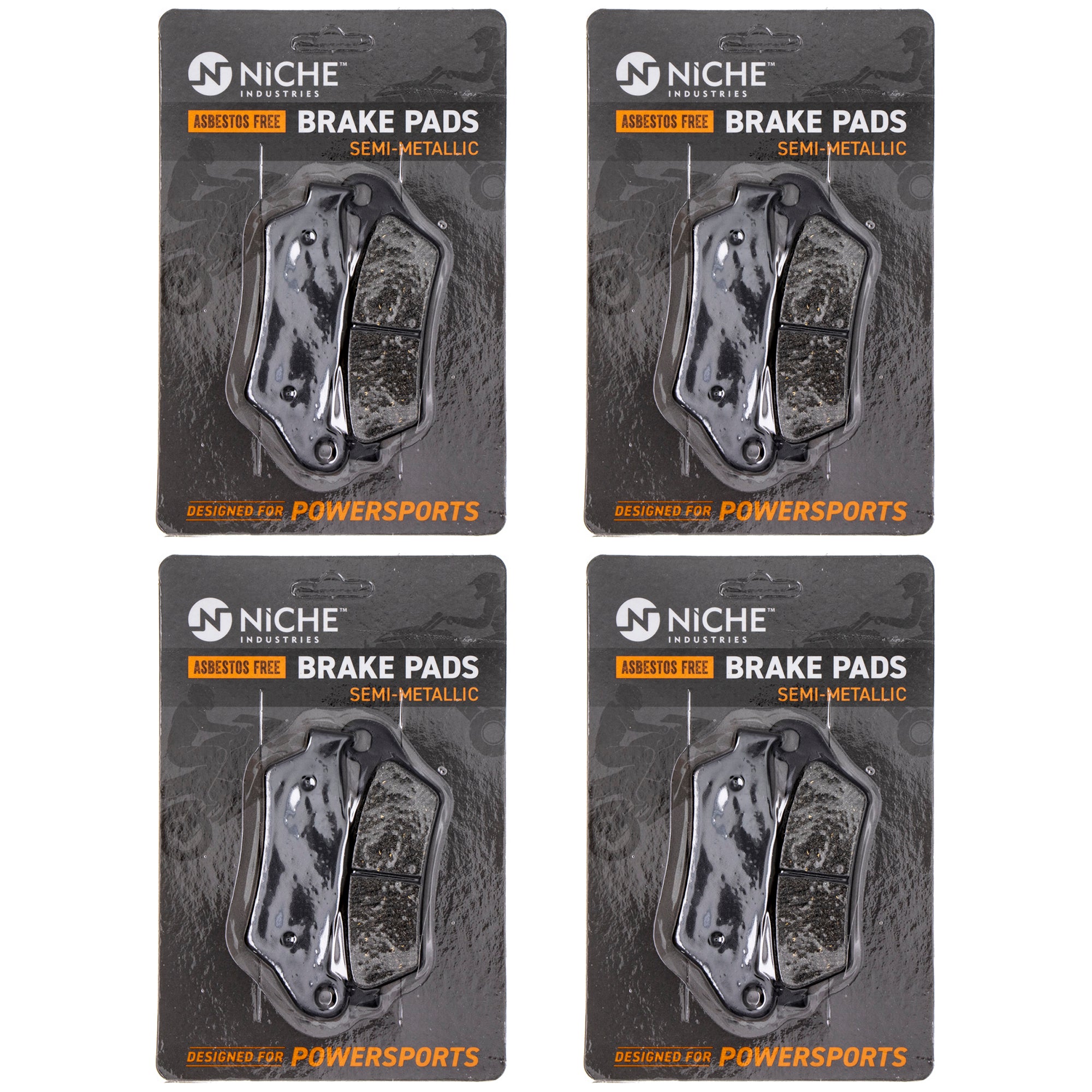 Rear Brake Pads Kit Semi-Metallic 4-Pack for zOTHER BMW S1000XR R850R R1200ST R1200S NICHE 519-KPA2308D