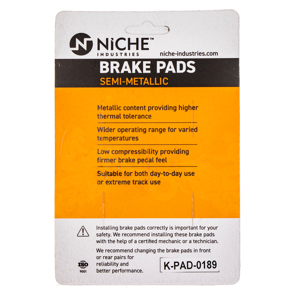 NICHE 519-KPA2301D Brake Pad for zOTHER Victory Polaris KTM BMW Vegas