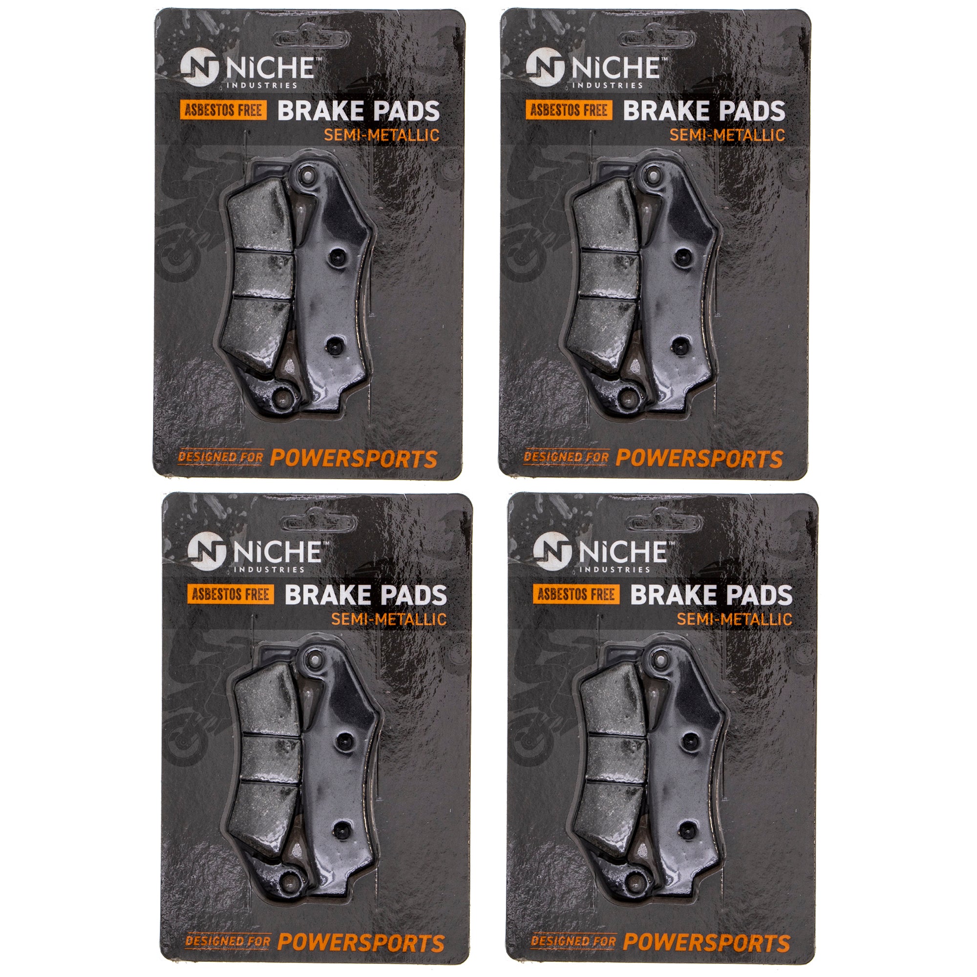 Front Semi-Metallic Brake Pad Set 4-Pack for zOTHER Honda XR600R XR250R CR500R CR250R NICHE 519-KPA2314D