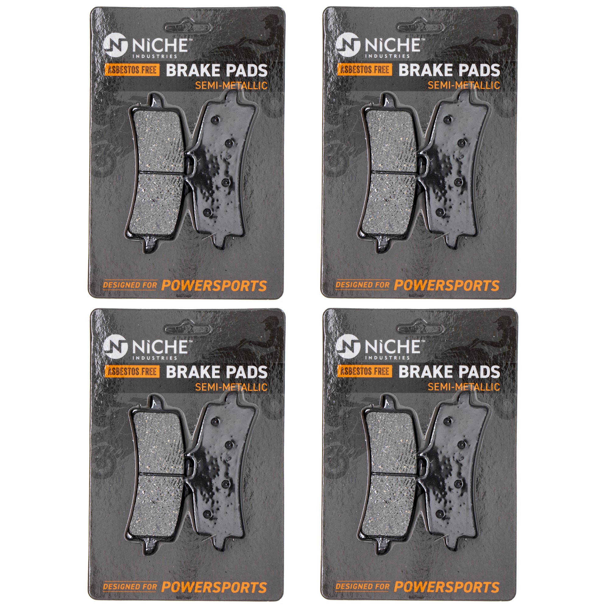 Front Semi-Metallic Brake Pad Set 4-Pack for zOTHER Triumph Suzuki KTM Kawasaki Husqvarna NICHE 519-KPA2315D