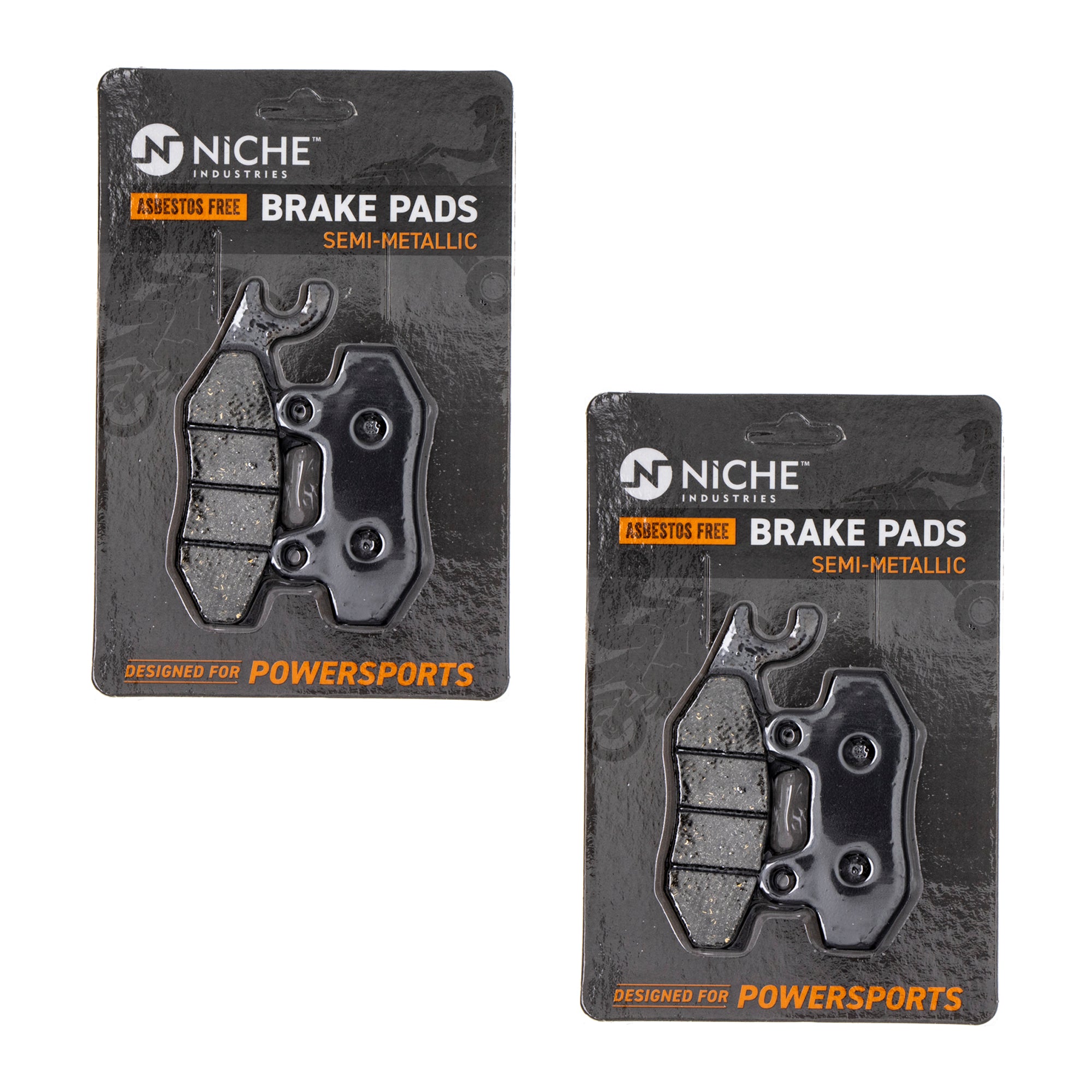 Front Semi-Metallic Brake Pad Set 2-Pack for zOTHER Yamaha Suzuki Kawasaki Venture TTR230 NICHE 519-KPA2317D