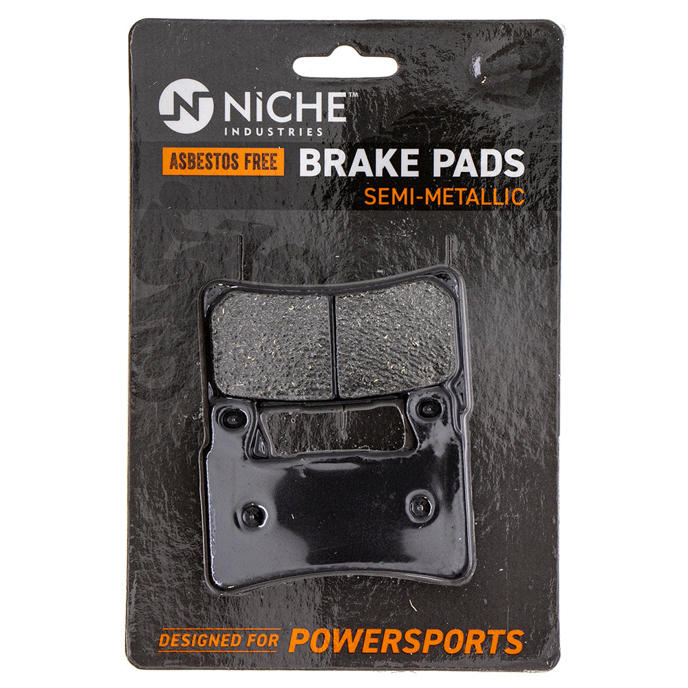 Front Semi-Metallic Brake Pad Set for zOTHER Kawasaki Honda Harley Davidson Street Sport NICHE 519-KPA2310D