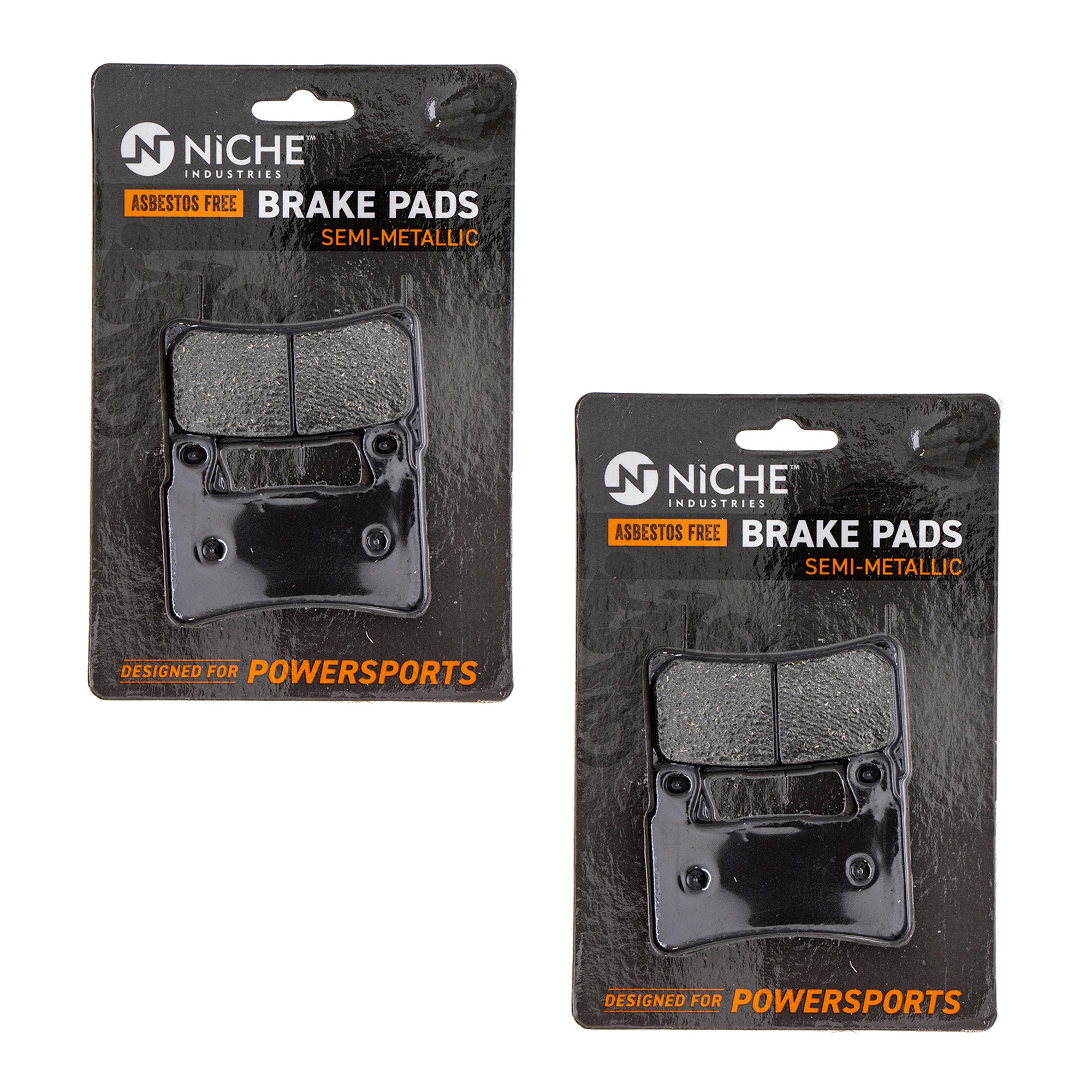 Front Semi-Metallic Brake Pad Set 2-Pack for zOTHER Kawasaki Honda Harley Davidson Street NICHE 519-KPA2310D
