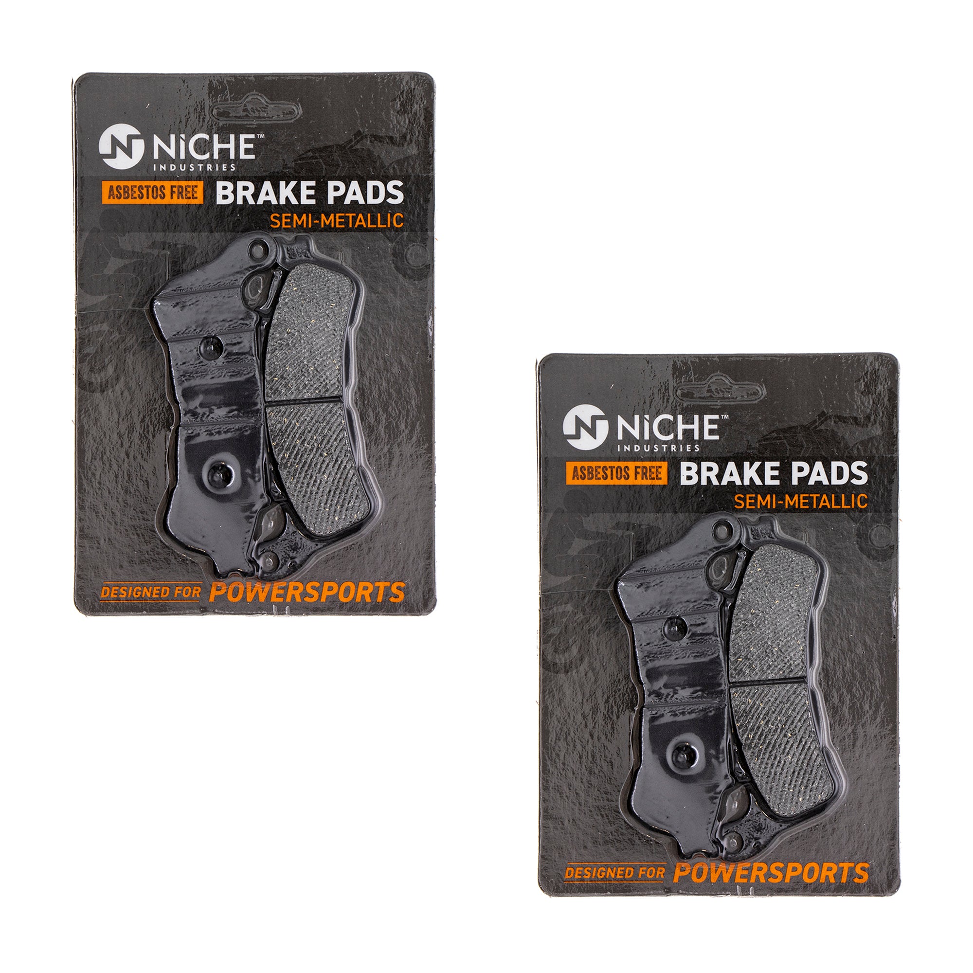 Semi-Metallic Brake Pad Set (Front & Rear) 2-Pack for zOTHER Honda Stateline ST1300 Shadow NICHE 519-KPA2311D