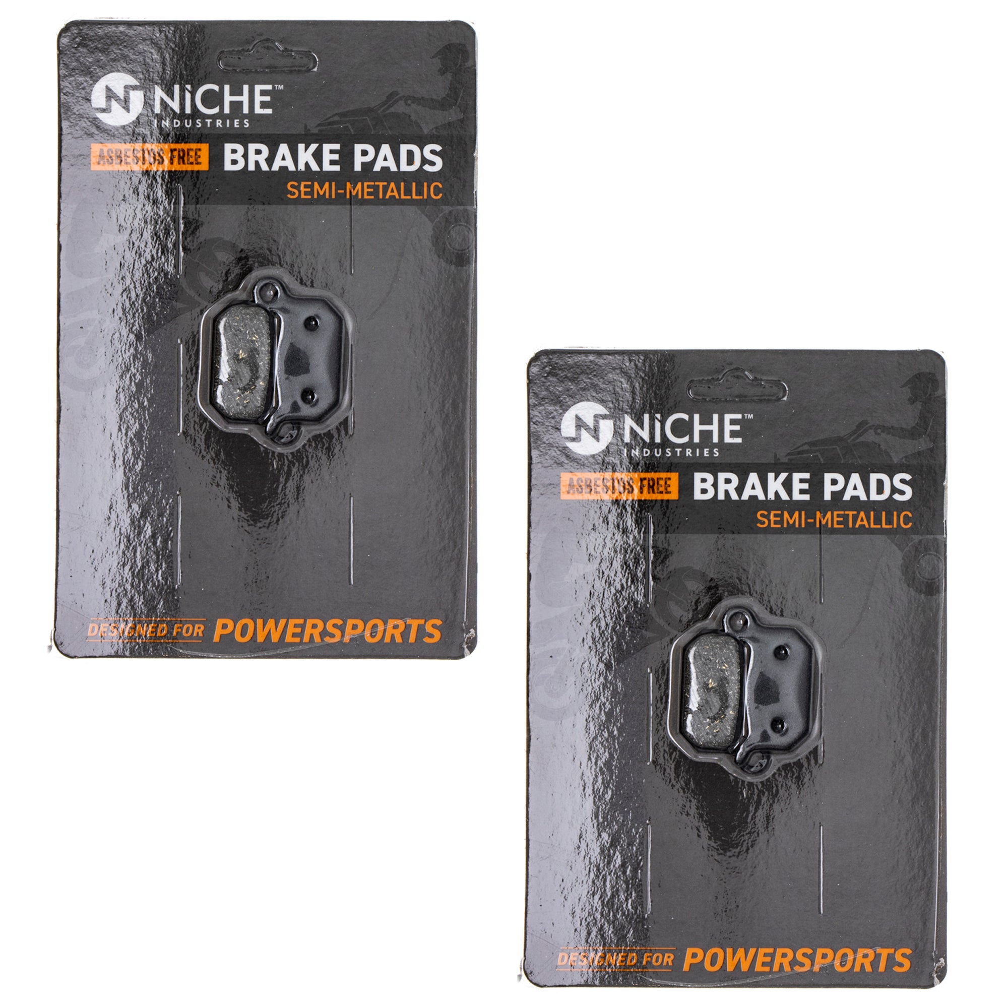 Semi-Metallic Brake Pad Set (Front & Rear) 2-Pack for KTM TC50 SM50 CR50 65 45113030000 NICHE 519-KPA2427D