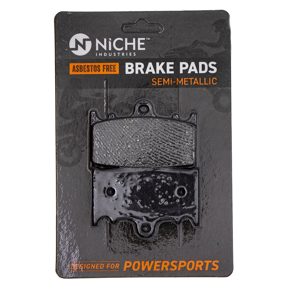 Semi-Metallic Brake Pads for zOTHER Suzuki Kawasaki ZZR600 ZR1100 Vulcan Versys 43082-0016 NICHE 519-KPA2435D