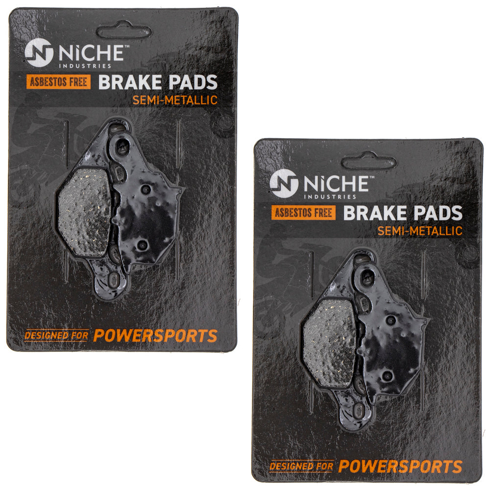 Front Semi-Metallic Brake Pad Set 2-Pack for Suzuki Kawasaki RM85L RM85 RM80 KLX125L NICHE 519-KPA2436D