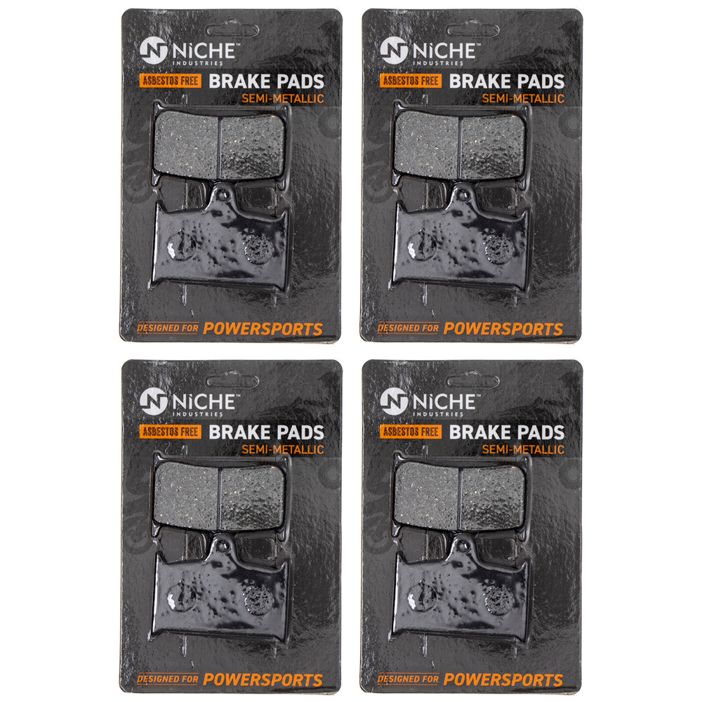 Front Semi-Metallic brake Pad Set 4-Pack for zOTHER Triumph TT600 Tiger Thunderbird Sprint NICHE 519-KPA2437D