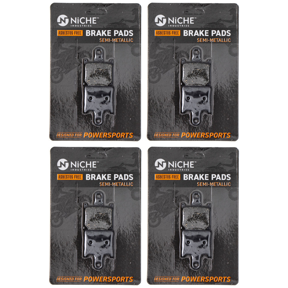 Front Semi-Metallic Brake Pad Set 4-Pack for zOTHER Kawasaki Z1000 Ninja Concours NICHE 519-KPA2439D