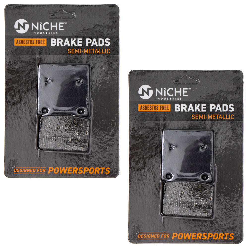 Rear Brake Pads Kit Semi-Metallic 2-Pack for Kawasaki ZRX1200R ZRX1100 Ninja 43082-1200 NICHE 519-KPA2431D