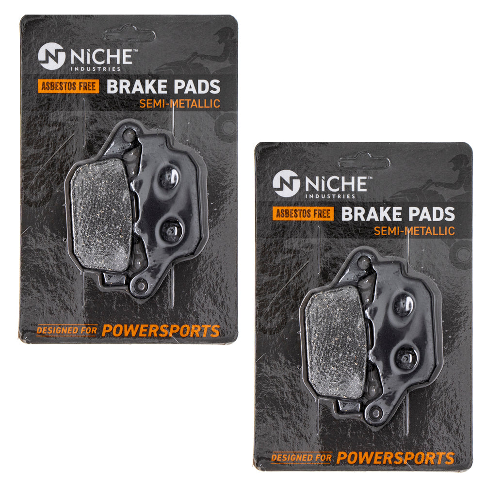 Rear Brake Pads Kit Semi-Metallic 2-Pack for Triumph Kawasaki Z900 Z800 Versys Tiger NICHE 519-KPA2444D