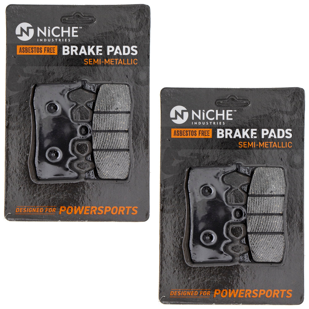 Front Semi-Metallic Brake Pad Set 2-Pack for zOTHER Triumph Ducati BMW XDiavel Tiger NICHE 519-KPA2446D