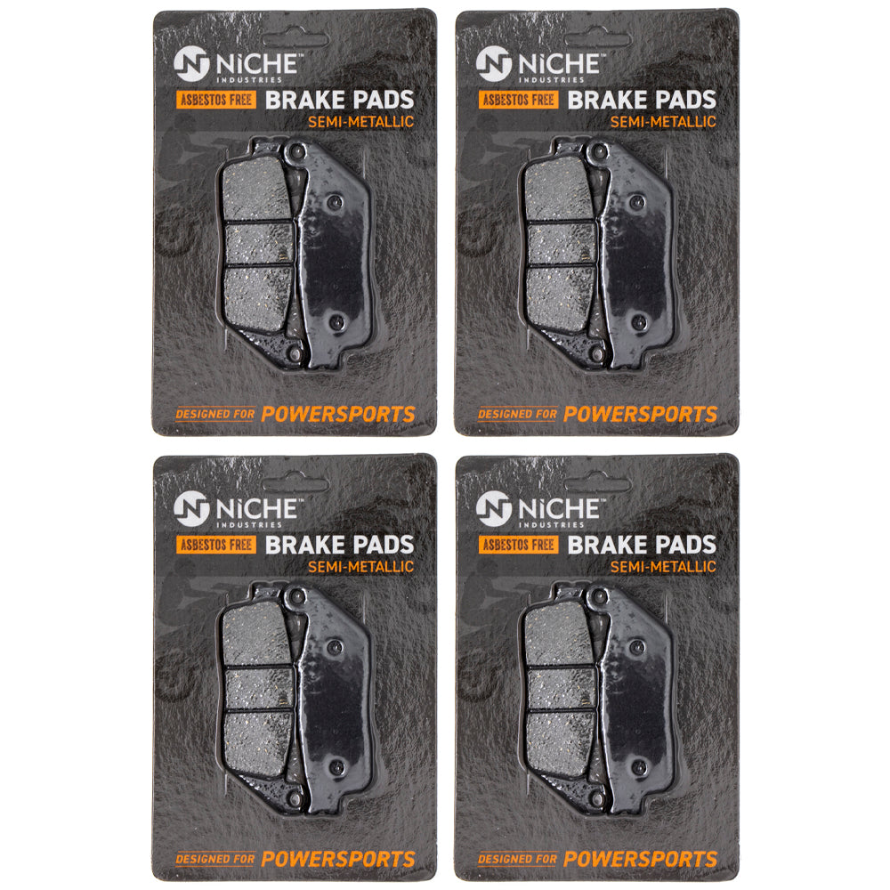 Front Semi-Metallic Brake Pad Set 4-Pack for zOTHER Honda Hornet CBR600SJ CBR600F3 NICHE 519-KPA2440D