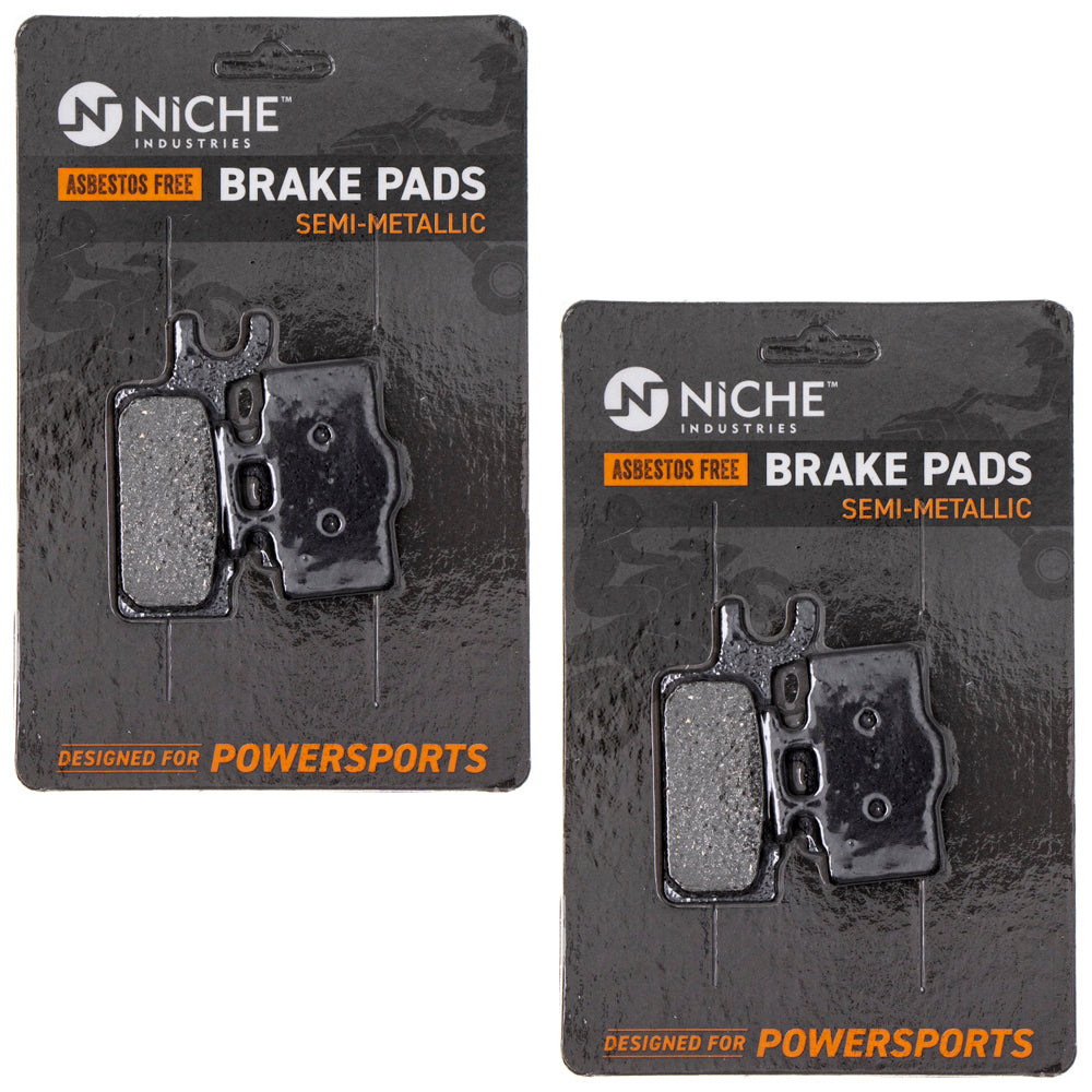 Front Semi-Metallic Brake Pad Set 2-Pack for zOTHER Kawasaki KX65 43082-1242 43082-0042 NICHE 519-KPA2441D
