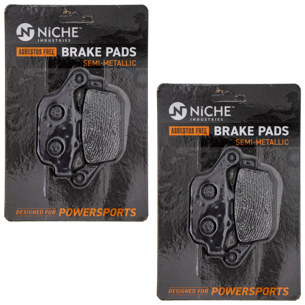 Rear Brake Pads Kit Semi-Metallic 2-Pack for Suzuki Honda SV650X SV650 GW250F GW250 NICHE 519-KPA2452D