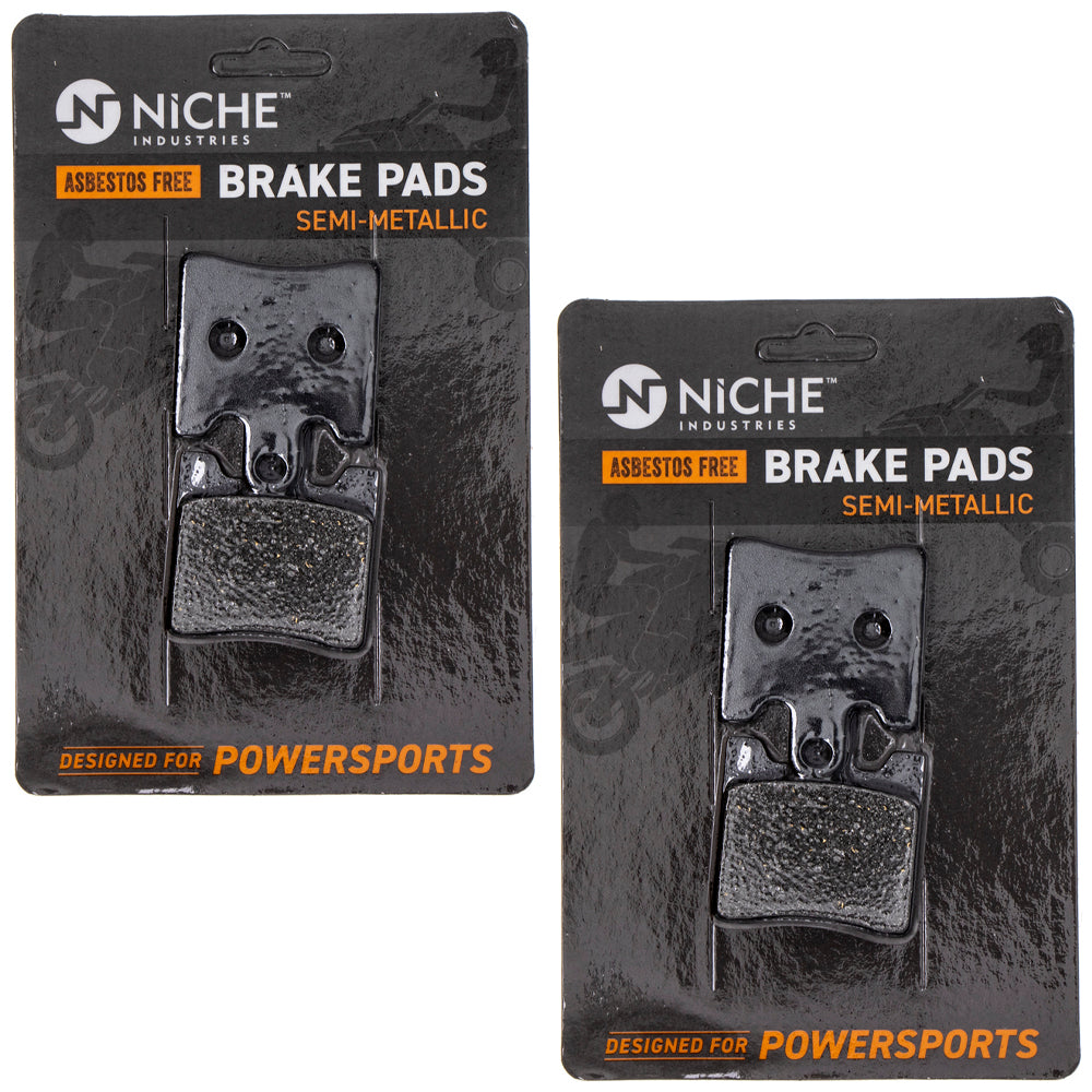 Front Semi-Metallic Brake Pad Set 2-Pack for Yamaha Triumph FJR1300 3P6-W0045-00-00 NICHE 519-KPA2454D