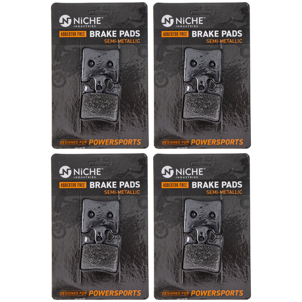 Front Semi-Metallic Brake Pad Set 4-Pack for Yamaha Triumph FJR1300 3P6-W0045-00-00 NICHE 519-KPA2454D