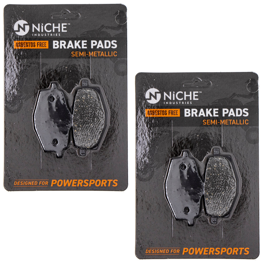Front Semi-Metallic Brake Pad Set 2-Pack for zOTHER Yamaha XT350 TTR225 Tri Serow NICHE 519-KPA2456D