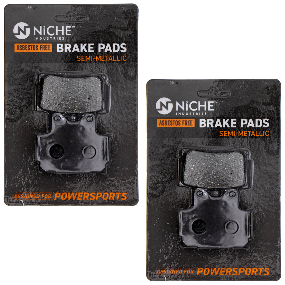 Rear Semi-Metallic Brake Pad Set 2-Pack for zOTHER Yamaha SRX600 SRX250 FZR400 FZ600 NICHE 519-KPA2458D