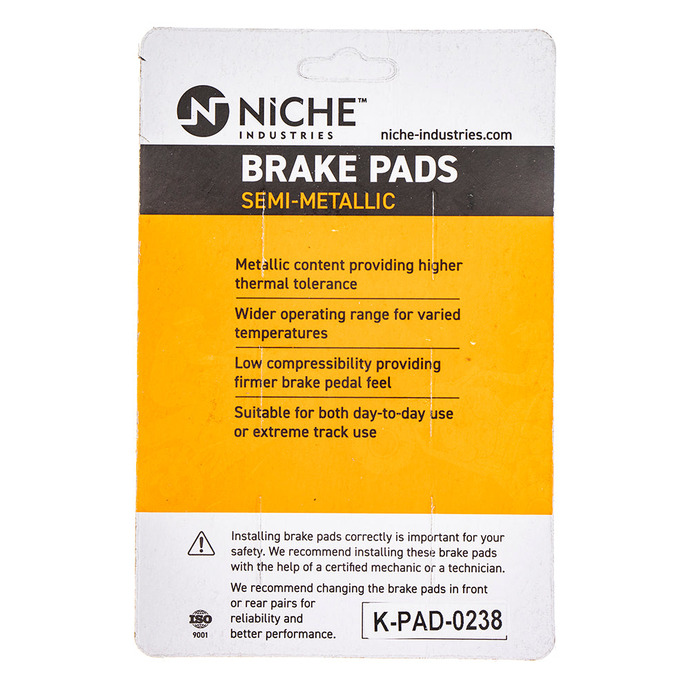 NICHE 519-KPA2450D Semi-Metallic Brake Pads for zOTHER Triumph Tiger