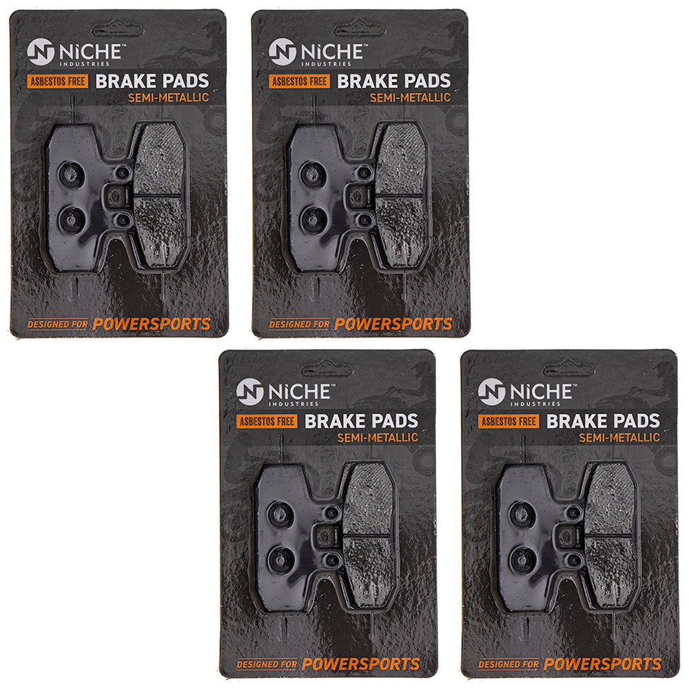 Front Semi-Metallic Brake Pad Set 4-Pack for zOTHER Shadow Rebel 06455-KEB-902 NICHE 519-KPA2451D