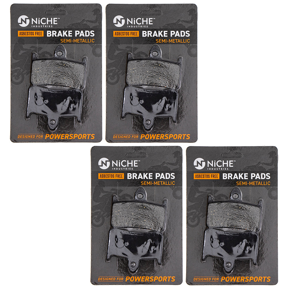 Front Semi-Metallic Brake Pad Set 4-Pack for zOTHER Honda Super 919 06455-MCZ-016 NICHE 519-KPA2463D