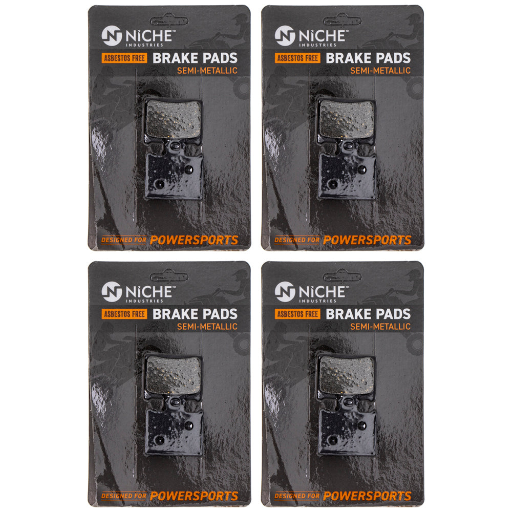 Rear Brake Pads Kit Semi-Metallic 4-Pack for KTM Freeride 85 200 105 47013090300 NICHE 519-KPA2465D