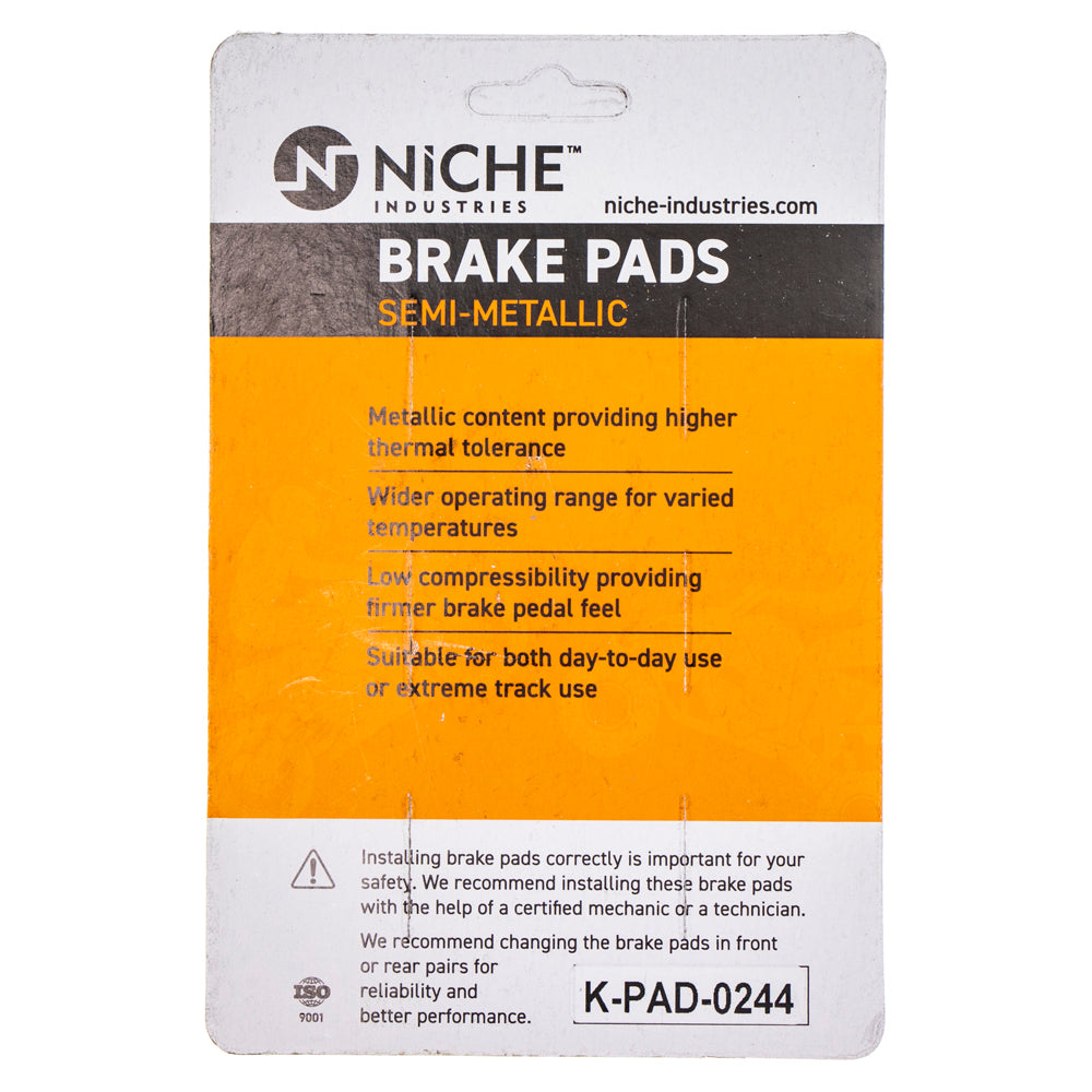NICHE 519-KPA2466D Semi-Metallic Brake Pads for zOTHER Triumph KTM