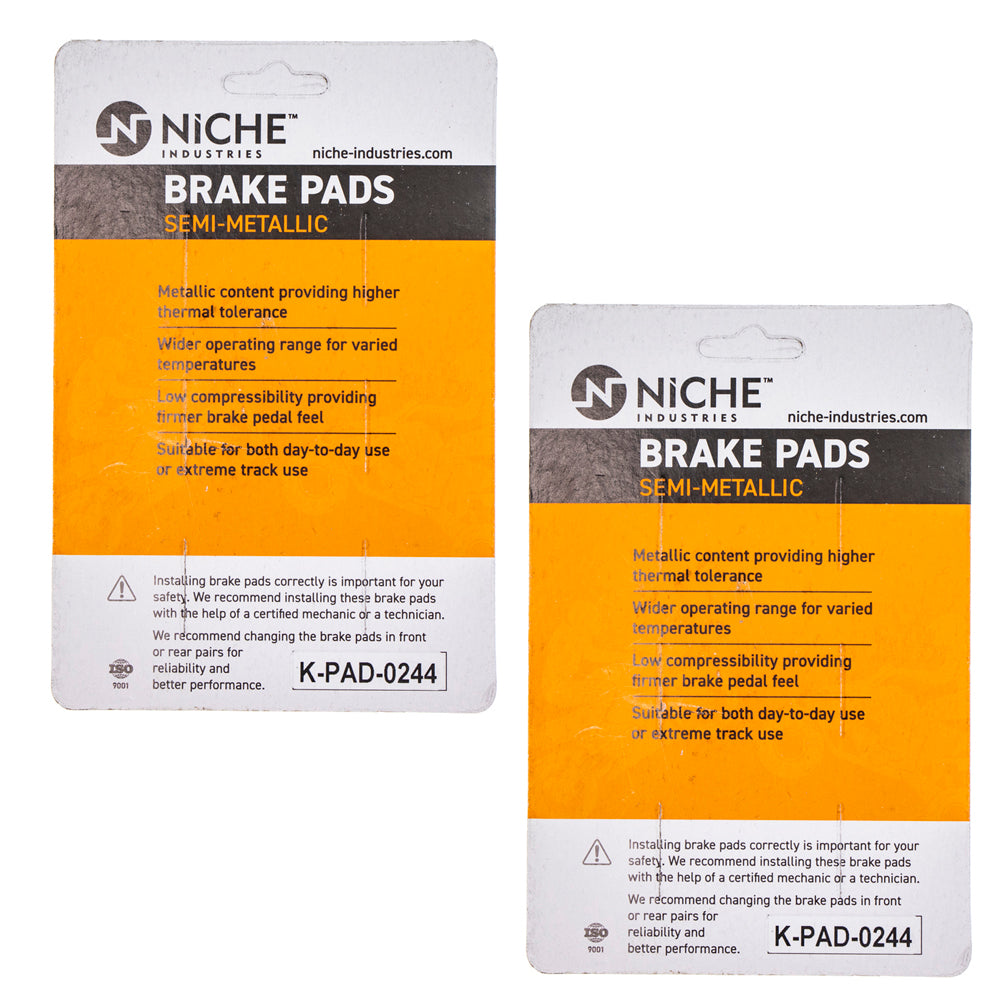 NICHE 519-KPA2466D Brake Pad Set 2-Pack for zOTHER Triumph KTM Speed