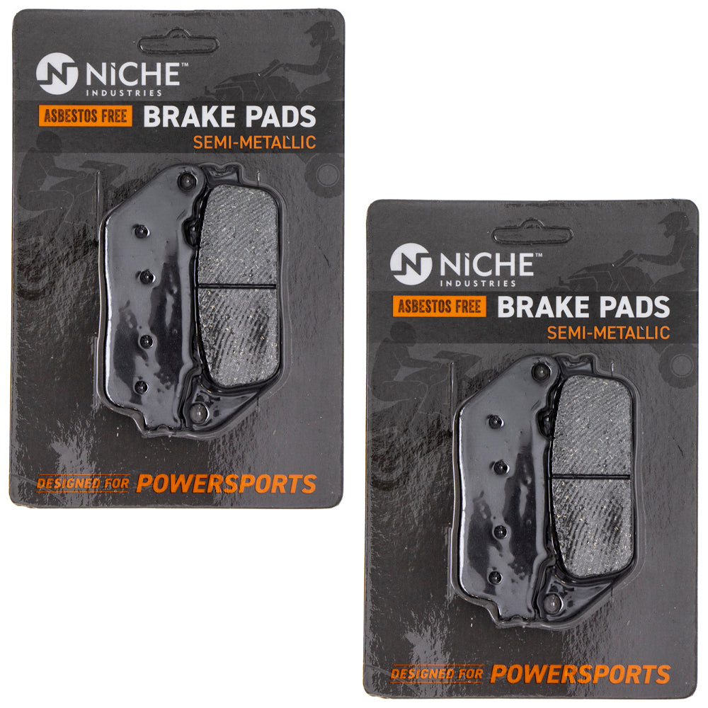Rear Semi-Metallic Brake Pad Set 2-Pack for zOTHER Honda Interceptor CB1000R 06435-MJM-D02 NICHE 519-KPA2467D