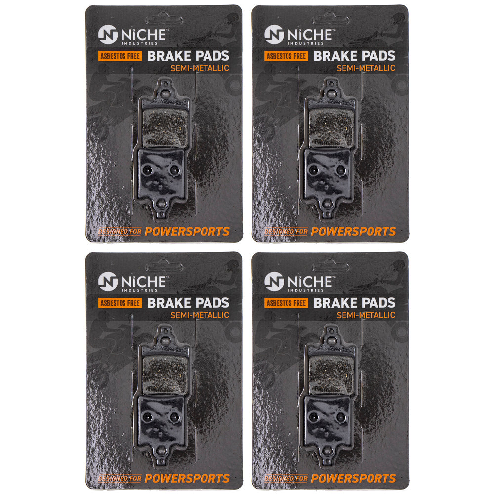 Rear Brake Pads Kit Semi-Metallic 4-Pack for KTM 65 60 46013090000 NICHE 519-KPA2469D