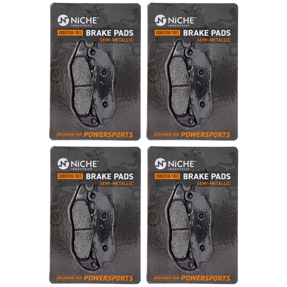 Front Semi-Metallic Brake Pad Set 4-Pack for zOTHER Honda CRF300LS CRF300L CRF250L NICHE 519-KPA2460D